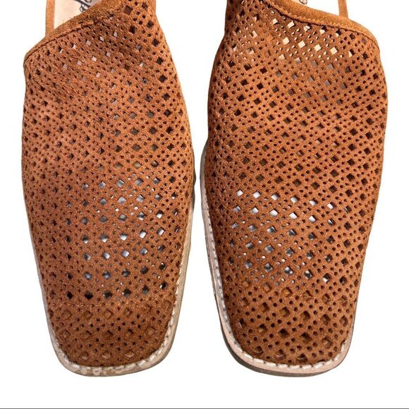 Free People Rust Brown Pandora Shootie Perforated Shoe Bootie Sz 10.5 EU 41 - Picture 6 of 10